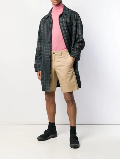 Shop Prada Classic Chino Shorts In Neutrals