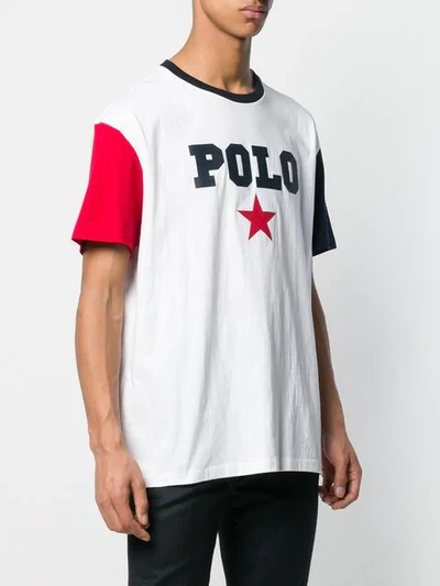 Shop Polo Ralph Lauren Printed Logo T In White