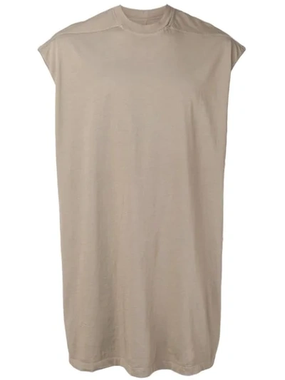 Shop Rick Owens Oversized Tank In Grey