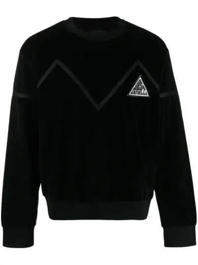 Shop Just Cavalli Striped Sweater In Black