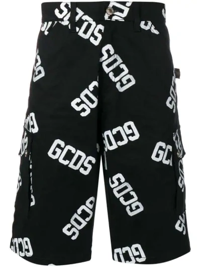 Shop Gcds Shorts Mit Logo-print In 02 Black