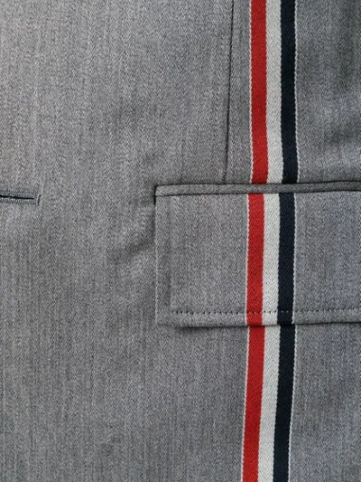 Shop Thom Browne Allover Engineered Stripe Sport Coat In Grey