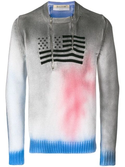 Shop Alyx Flag Embroidered Sweater In White