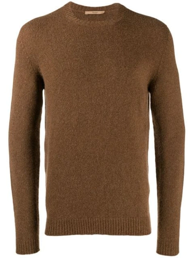 Shop Nuur Fine Knit Jumper In Brown