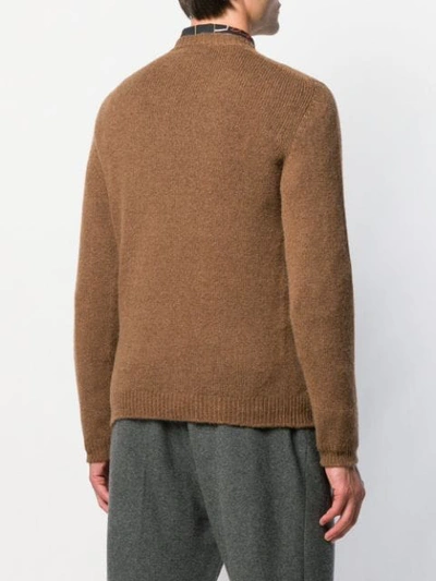 Shop Nuur Fine Knit Jumper In Brown