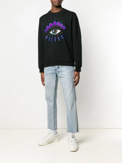 Shop Kenzo Eye Sweatshirt In Black