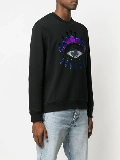 Shop Kenzo Eye Sweatshirt In Black