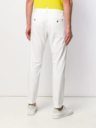 Shop Dsquared2 Skinny Trousers In White