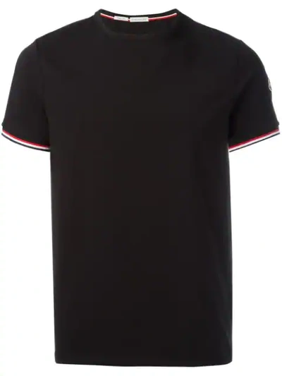 Shop Moncler Logo Patch T In Black