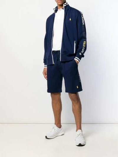 Shop Polo Ralph Lauren Drawstring Track Shorts In Blue