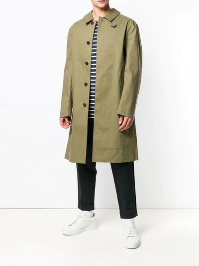 MACKINTOSH KHAKI BONDED COTTON 3/4 COAT GR-001 