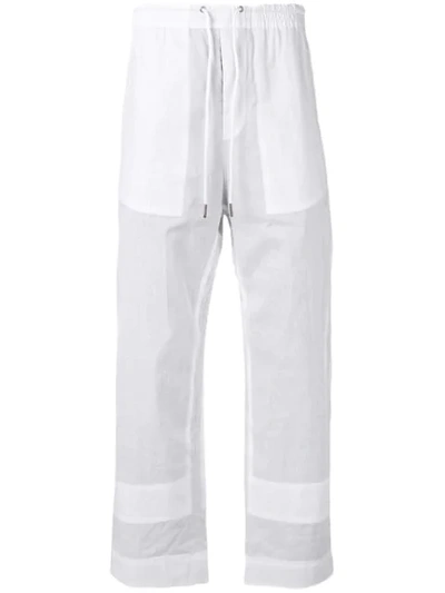 CRAIG GREEN STRAIGHT-LEG TROUSERS - 白色