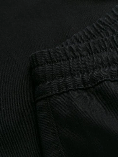 Shop Balmain Drawcord Skinny Trousers In Black