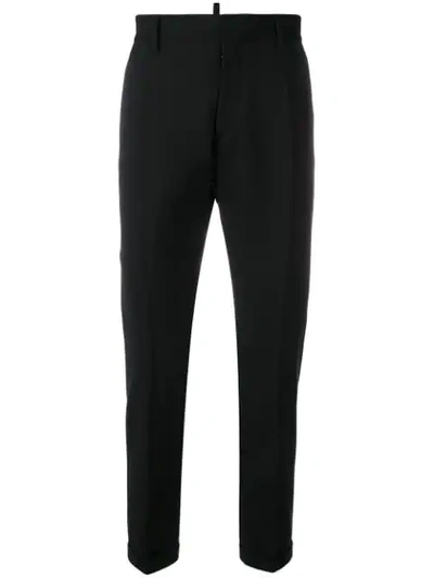 Shop Dsquared2 Slim Fit Tailored Trousers In Black