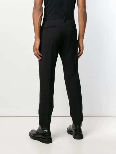 Shop Dsquared2 Slim Fit Tailored Trousers In Black