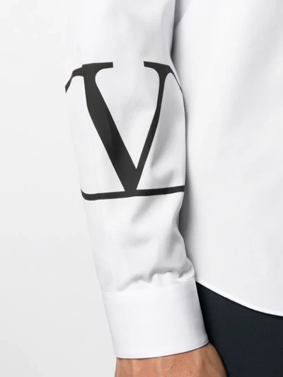VALENTINO SMALL PRINTED VLOGO SHIRT - 白色