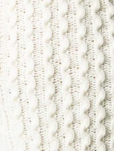 Shop Woolrich Cable Knit Jumper In White