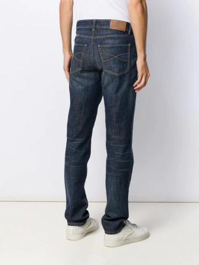 Shop Brunello Cucinelli Straight-leg Jeans In Blue