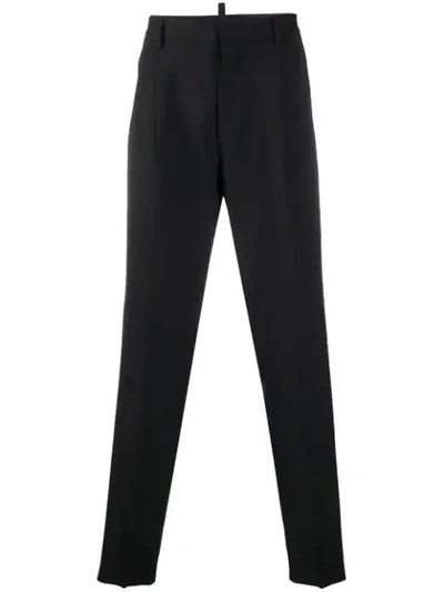 Shop Dsquared2 Pleat Detailed Tailored Trousers In Black