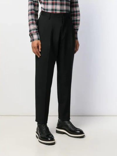 Shop Dsquared2 Pleat Detailed Tailored Trousers In Black