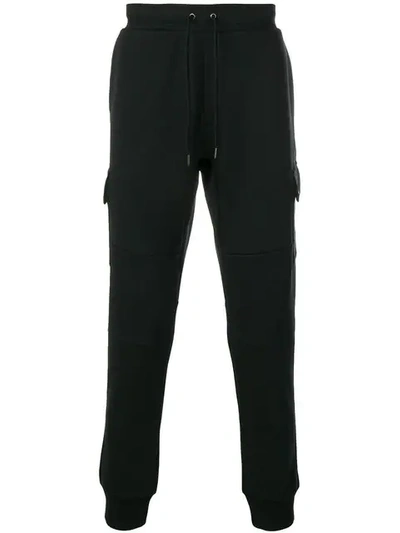 Shop Polo Ralph Lauren Pockets Track Trousers In Black