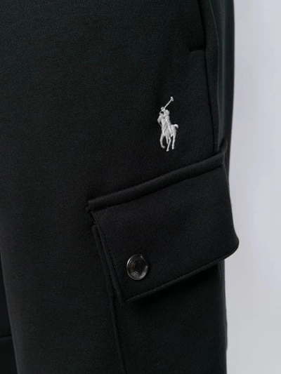 Shop Polo Ralph Lauren Pockets Track Trousers In Black