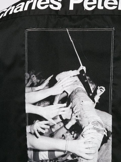 Shop Takahiromiyashita The Soloist Printed Twill Shirt In Black