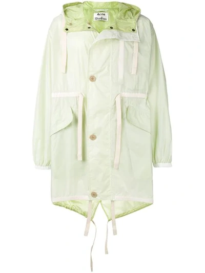 Shop Acne Studios Mepa1 Military Fishtail Parka In Green