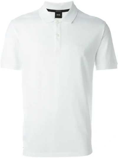 Shop Hugo Boss Classic Polo Shirt In 100 White