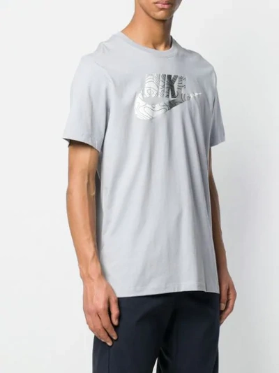 Shop Nike Printed T In Grey