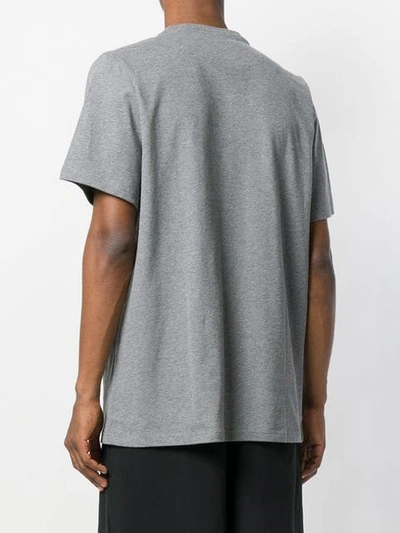 Shop Blood Brother Chest Zip T-shirt In Grey