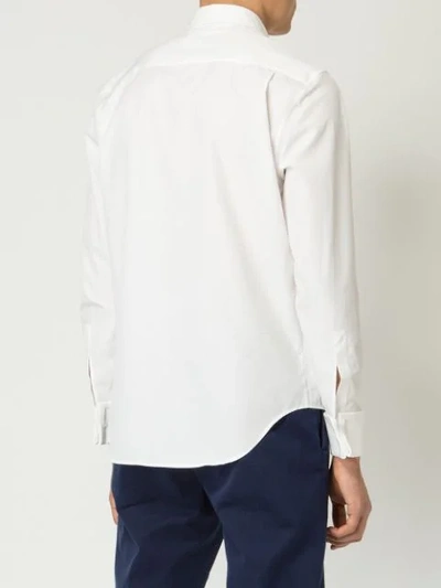 Shop Maison Margiela Bib Shirt In White