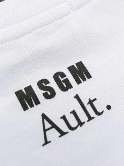 Shop Msgm Turbo T-shirt In White