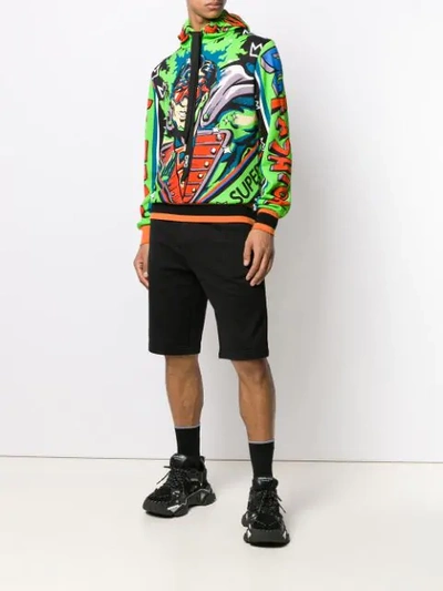 Dolce & Gabbana Cotton Hoodie With Superhero King Print In Multicolor |  ModeSens