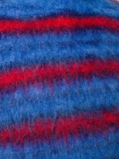 Shop Marni Striped Knit Sweater In Blue