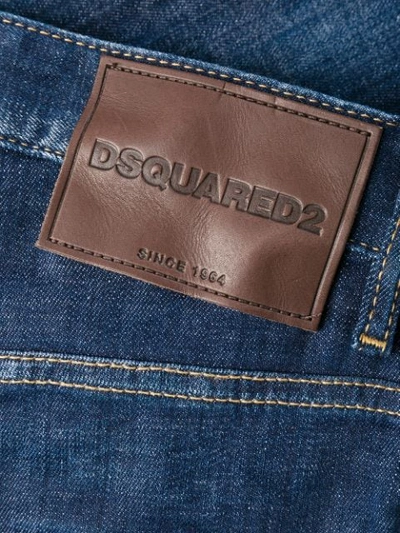 Shop Dsquared2 Run Dan Jeans In Blue