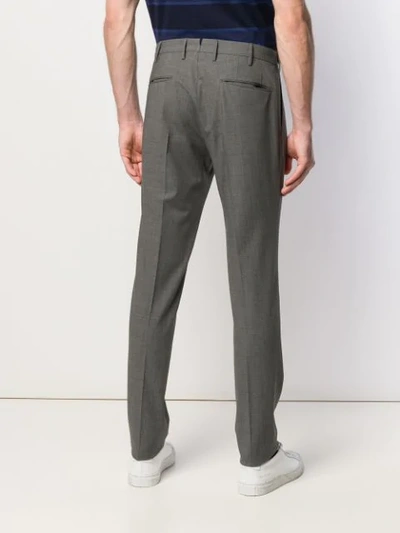 Shop Incotex Classic Tailored Trousers In Grey