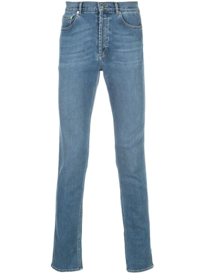 Shop Givenchy Side Panel Straight Leg Jeans In 450 Sky Blue