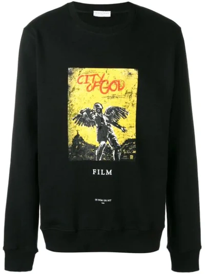 Shop Ih Nom Uh Nit City Of God Print Sweatshirt - Black
