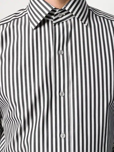 Shop Tom Ford Slim Striped Shirt In White