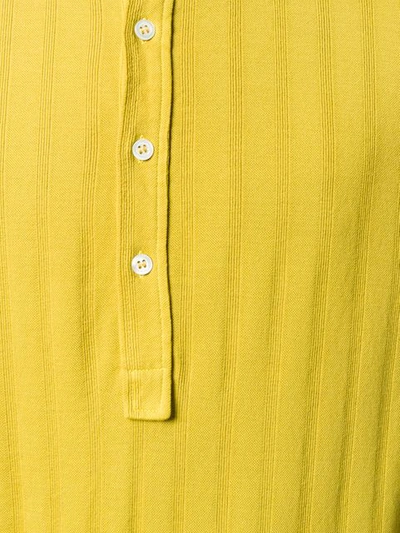 Shop Barena Venezia Collar Ribbed Sweatshirt In Yellow