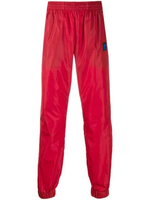 off white red track pants
