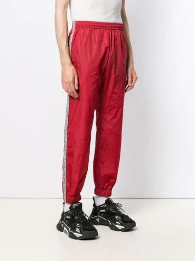 Off-white Arrow Side Track Pants In Red