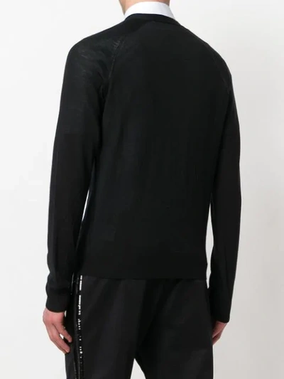 Shop Dsquared2 Buttoned Cardigan In Black