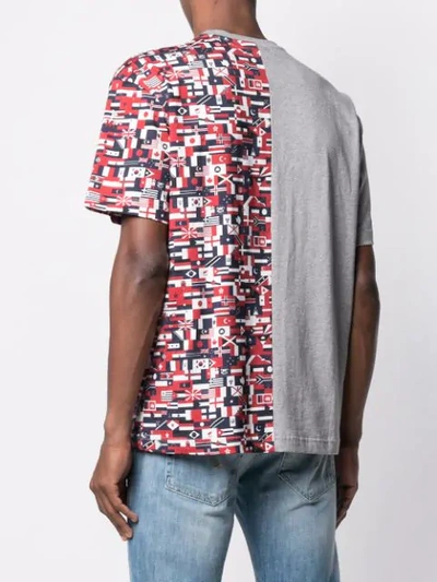 Shop Tommy Hilfiger Flag Print T In Grey