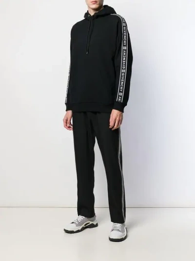 GIVENCHY 4G WEBBING HOODIE - 黑色