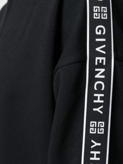 Shop Givenchy 4g Webbing Hoodie In Black