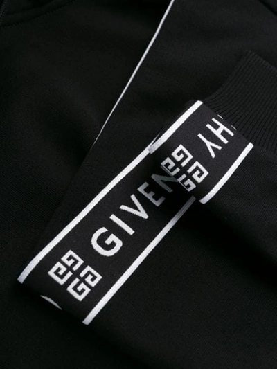 Shop Givenchy 4g Webbing Hoodie In Black