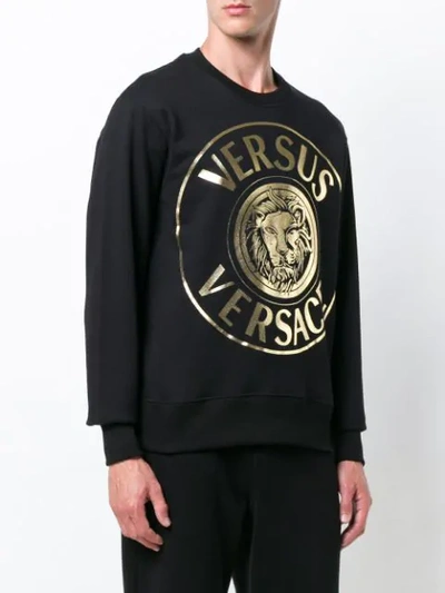 Shop Versus Sweatshirt Mit Logo-patch In Black