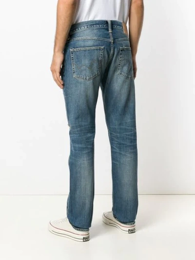 Shop Edwin Ed-55 Tapered Jeans In Blue